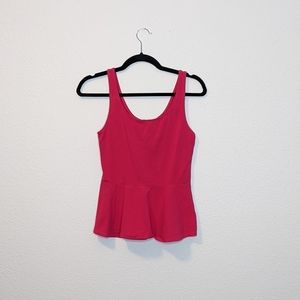 Express Barbie Pink Peplum Tank Size Small